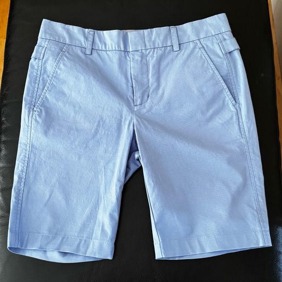 Vince Women’s Sky Blue Cotton Stretch Bermuda Shorts – Size 4 - Picture 2 of 5